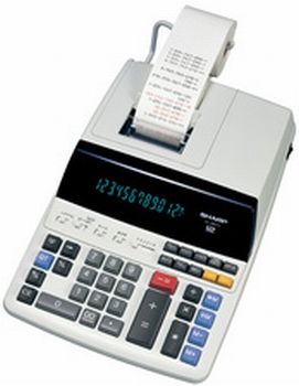 Sharp EL-2607V bureau rekenmachine met telrol