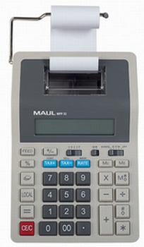 MAUL bureaurekenmachine MPP 32 grijs met telrol