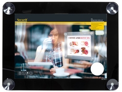 Securit Raamdisplay A4 - Zwart