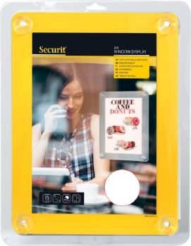Securit Raamdisplay A4 - Geel