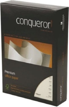 Conqueror papier A4 100 grams Diamond  White met Watermerk