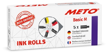 METO Basic M prijstang inktrollen zwart - 5 stuks