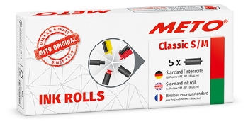 METO Classic  S prijstang inktrollen zwart - 5 stuks