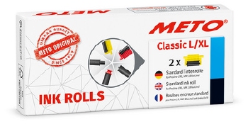 METO Classic L/XL  prijstang inktrollen zwart - 5 stuks