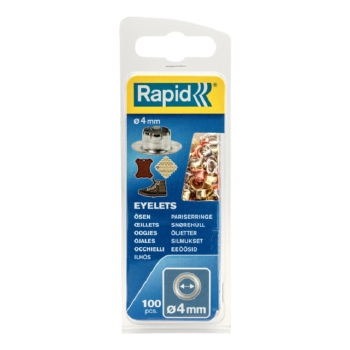 Rapid Eyelets / oogjes rond 4mm  - 100 stuks