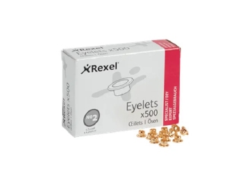 Rexel Velos eyelets nr.2 koper rond 4.2 mm - 500 stuks