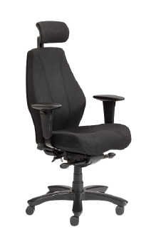Bureaustoel XL 24 uurs Raptor stof heavy duty