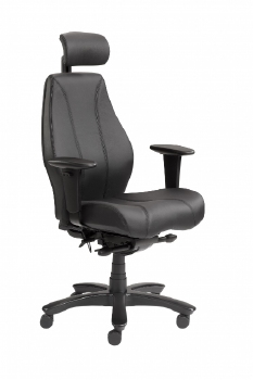 Bureaustoel XL 24 uurs Raptor leder heavy duty