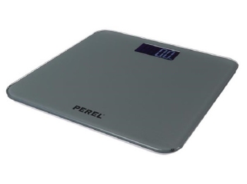 Personenweegschaal, digitaal, max. 180 kg, omgekeerd lcd-scherm, automatische uitschakeling, grijs