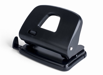 Perforator 2-gaats 20 vel zwart met lock