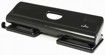 Perforator 4-gaats 22 vel zwart met lock