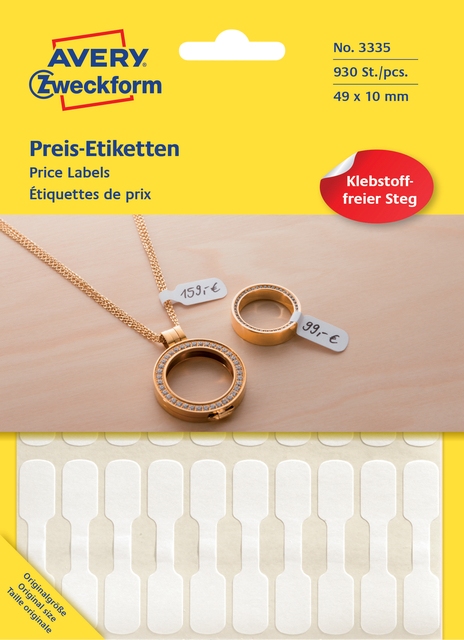 AVERY Zweckform Halteretiketten, afmeting: (B)49 x (H)10 mm