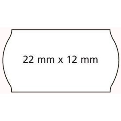 Agipa Prijstang etiketten 22 x 12 mm wit afneembaar o.a METO