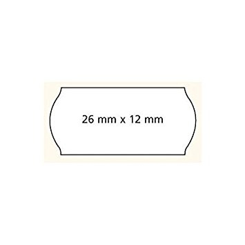 Agipa Prijstang etiketten 26 x 12 mm wit o.a. METO  6 rollen