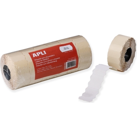Agipa Prijstang etiketten 26 x 12 mm wit o.a. METO  6 rollen