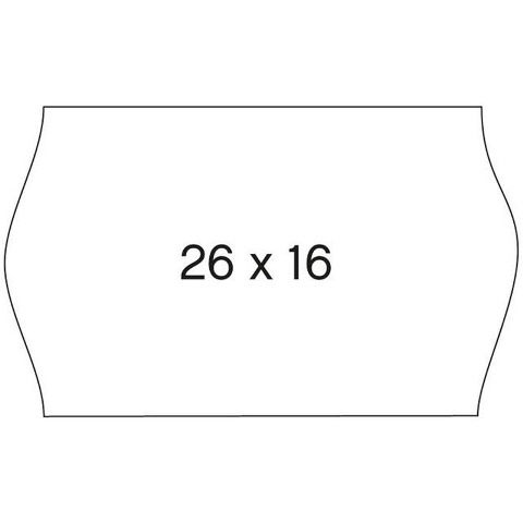 Apli Prijstang etiketten 26 x 16 mm wit o.a. METO 6 rollen