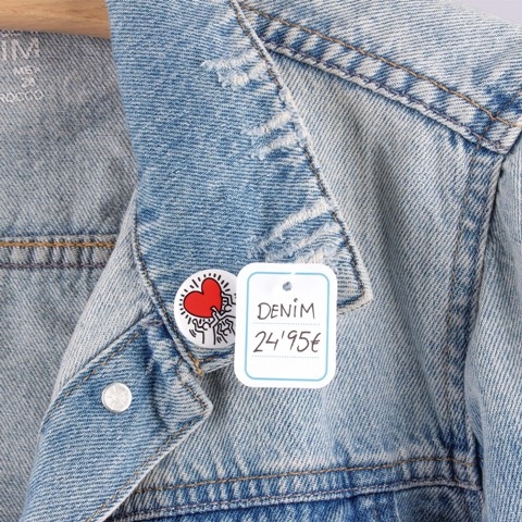 Apli textiel / kleding prijskaartje karton 30x37mm 1000 stuk