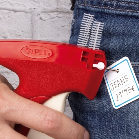 Apli textiel / kleding prijskaartje karton 39x55mm 1000 stuk