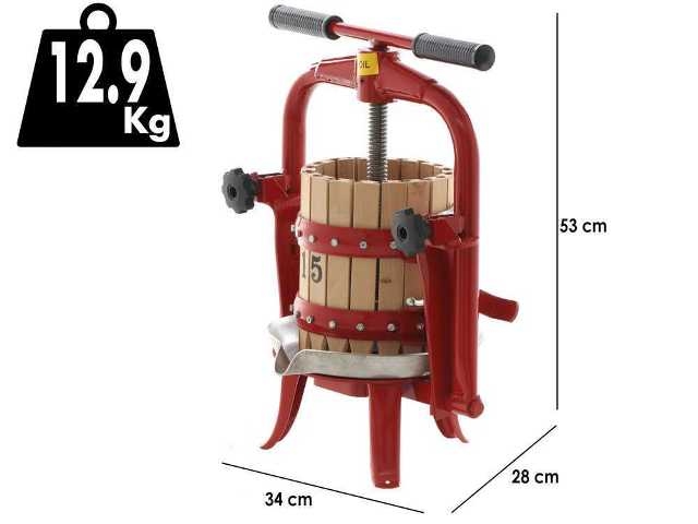 Baesso F15 - 6 Liter fruitpers met houten tank