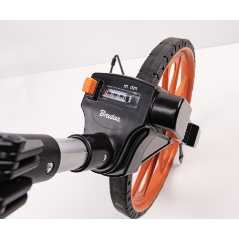 Bradas meetwiel met mechanische teller inklapbare handgreep