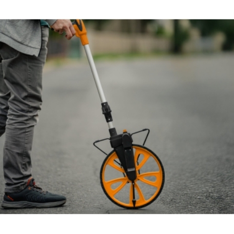 Bradas meetwiel met mechanische teller inklapbare handgreep