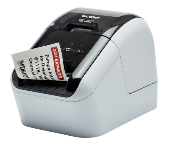 Brother QL-800 Labelprinter zwart/rood print