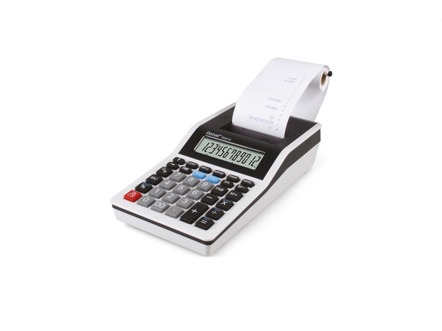 Calculator Rebell PDC10 WB wit-zwart print