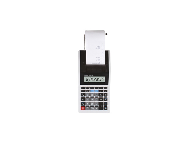 Calculator Rebell PDC10 WB wit-zwart print