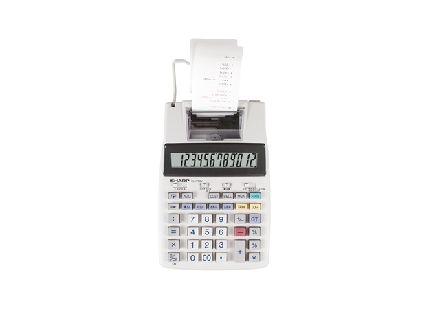 Calculator Sharp EL1750V grijs print