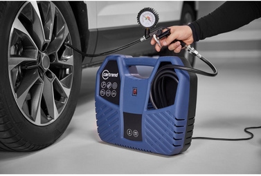 Cartrend KFZ-Koffercompressor, 8,5 bar, blauw