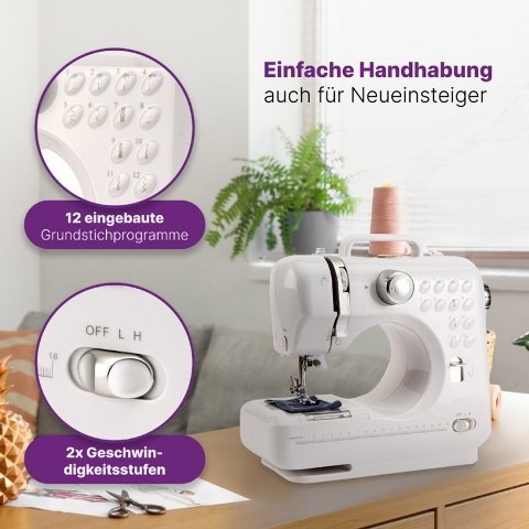 CLATRONIC Naaimachine NM 3795, wit / zilver