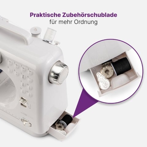 CLATRONIC Naaimachine NM 3795, wit / zilver