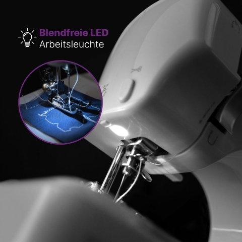 CLATRONIC Naaimachine NM 3795, wit / zilver