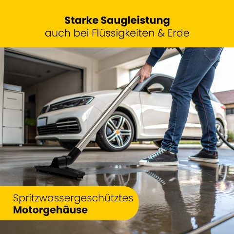 CLATRONIC Shampoo Nat-Droogzuiger BSS 1309, 20 Liter opvang