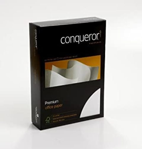 Conqueror papier A4 100 grams Diamond  White met Watermerk