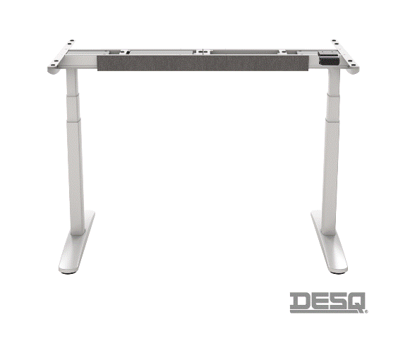 DESQ elektrisch zit-sta bureau frame Heavy Duty wit