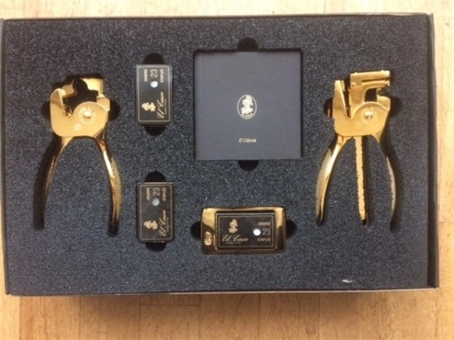 EL-CASCO Luxe Sigarenrokers set Gold Plated