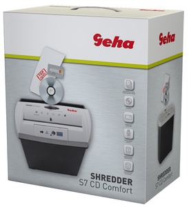 Geha Papiervernietiger Shredder S7 CD Comfort Stroken 7 mm