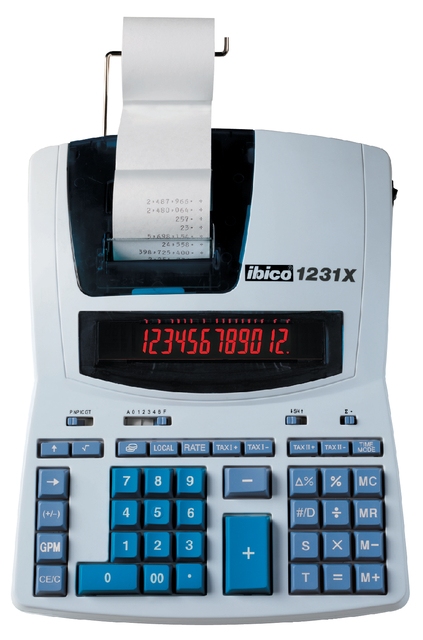 IBICO 12231X bureaurekenmachine met telrol
