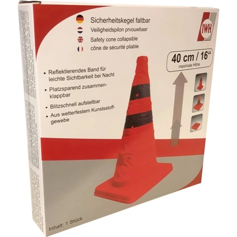 IWH veiligheidskegel pilon 40cm uitschuifbaar