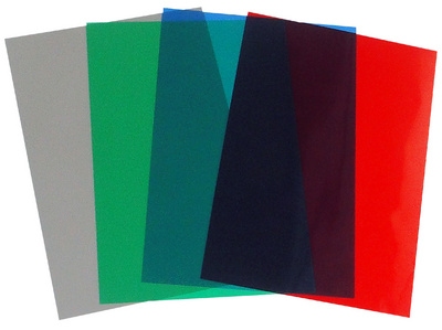 Kleuren transparante omslagen PVC A4 200 micron 100 stuks