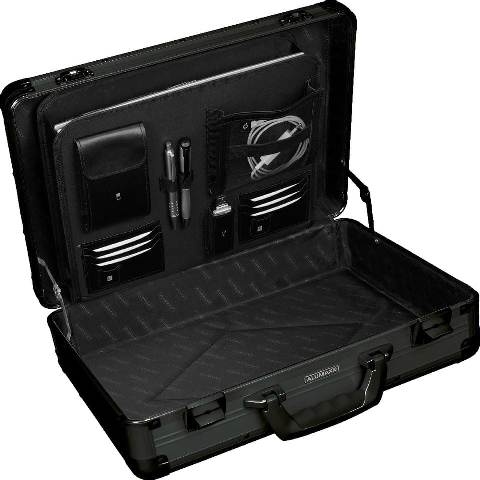 Laptop koffer Alumaxx VENTURE aluminium zwart mat