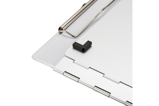 Laufer aluminium A4 klemplaat en formulierenhouder