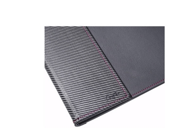 Laufer Bureauset Leder Concerto Zwart / Pink 5-delig