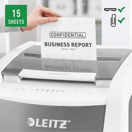 Leitz IQ Auto+ Pro 600 Papiervernietiger P4