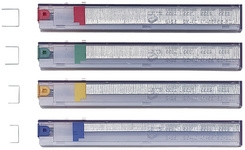 Leitz nieten cassette K12 rood 26/12 verzinkt 5x210 stuks