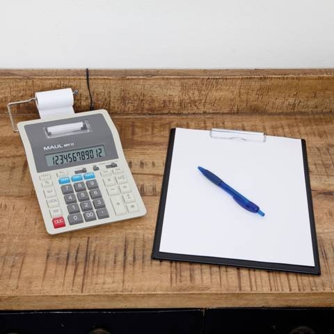 MAUL bureaurekenmachine MPP 32 grijs met telrol