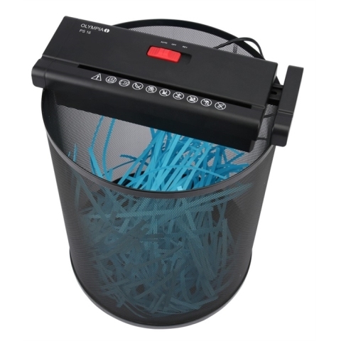 Olympia PS16K - Papiervernietiger Stroken P2 Tot 6 vellen Zw