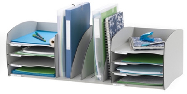 PAPERFLOW Desk-Organizer XL 8-vaks Grijs