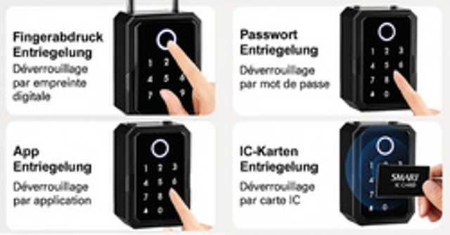 Pavo mini-sleutelkluis Advanced, voor 1 sleutel, zwart